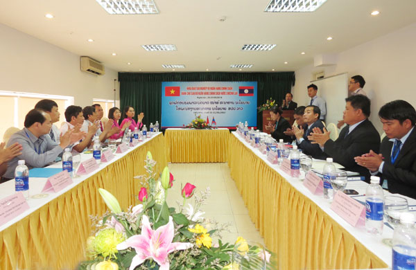 VBSP hold the first training course in 2014 for NAYOBY bank of Lao PDR