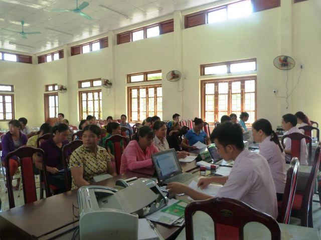 Commune transaction activities of Vietnam Bank for Social Policies
